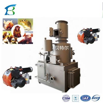 동물 화장 폐기물 소각장 100-500kg/h 용량 및 사용자 정의 색상
