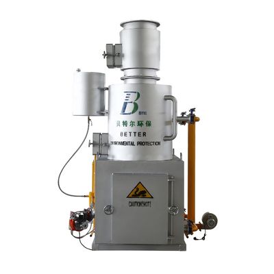 가정용 및 소규모 폐기물 처리를 위한 연기가 없는 850-1200°C 소각장
