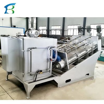 물 처리 1 압력 A 비스 플랜트 Dehydrator 자동 제어 상자와 스크루 프레스