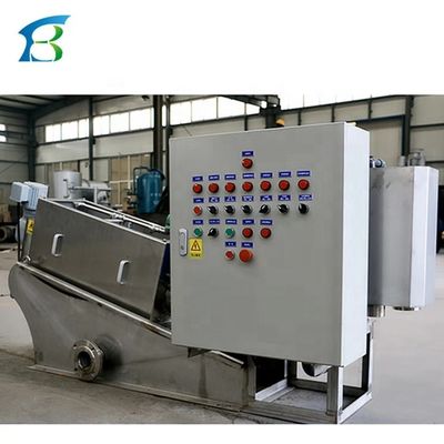 물 처리 1 압력 A 비스 플랜트 Dehydrator 자동 제어 상자와 스크루 프레스